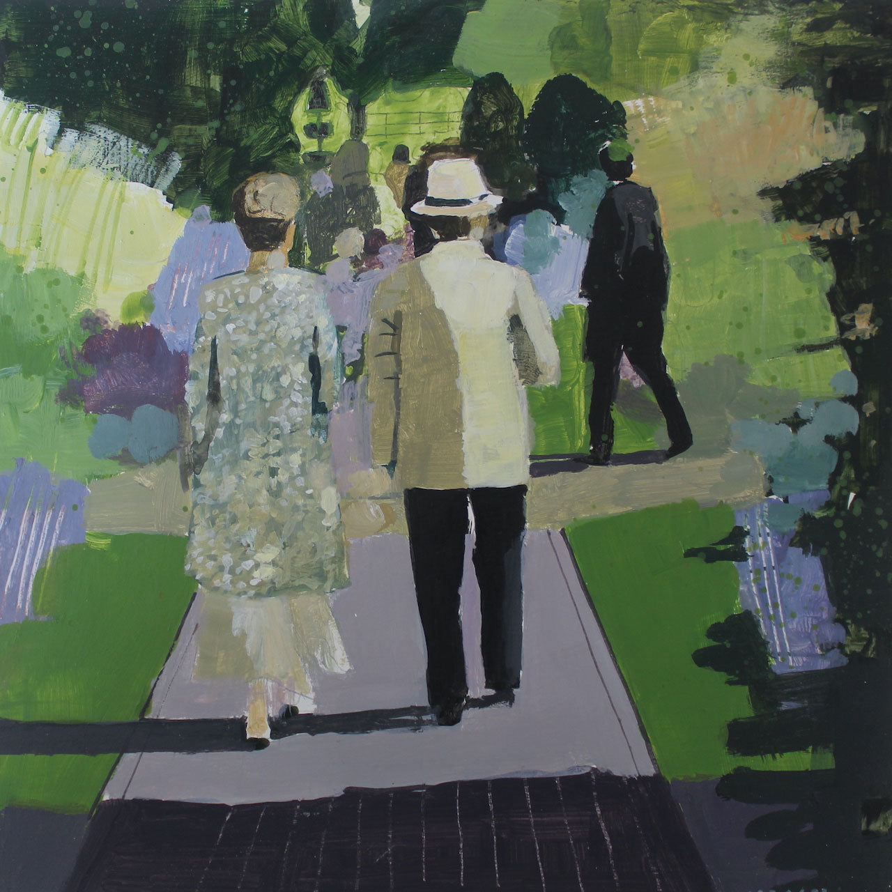 Visitors arriving (mauve) 9.6.23 by Julian Sutherland-Beatson