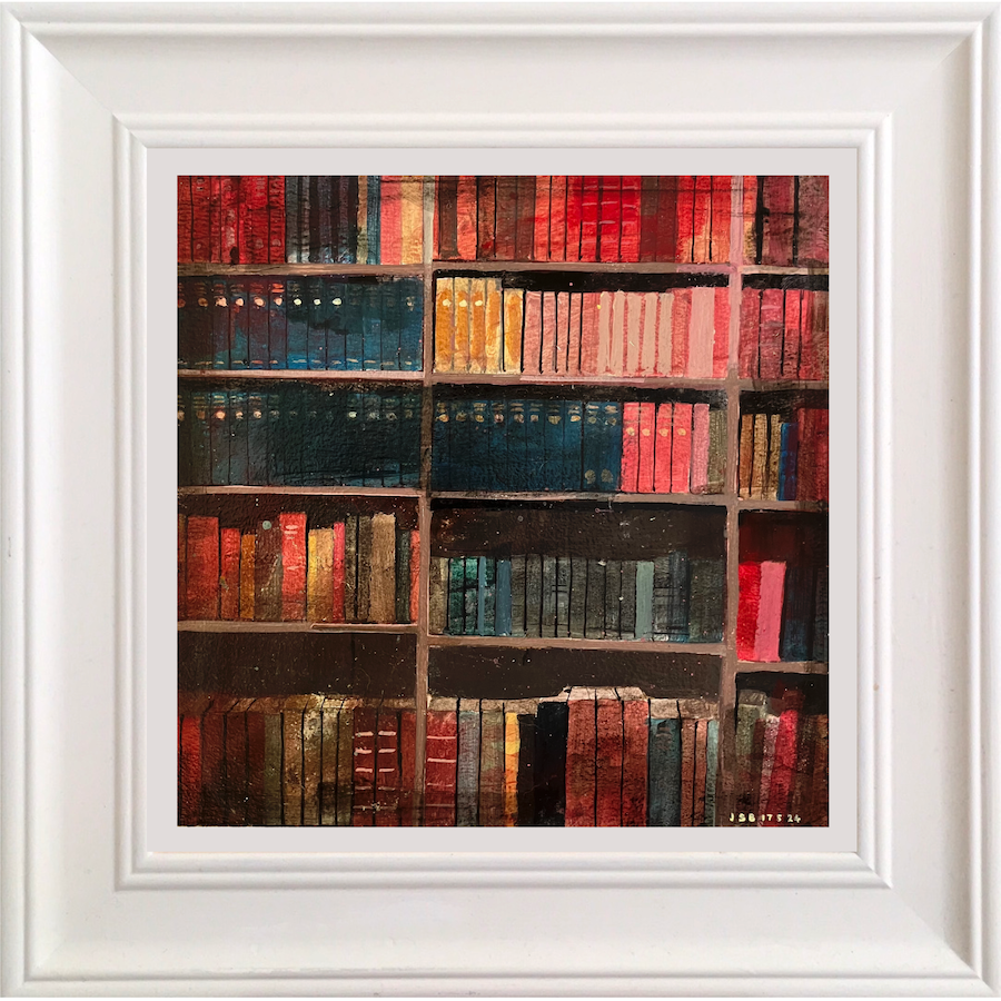 Bookshelf in the Organ Room 17.5.24 by Julian Sutherland-Beatson