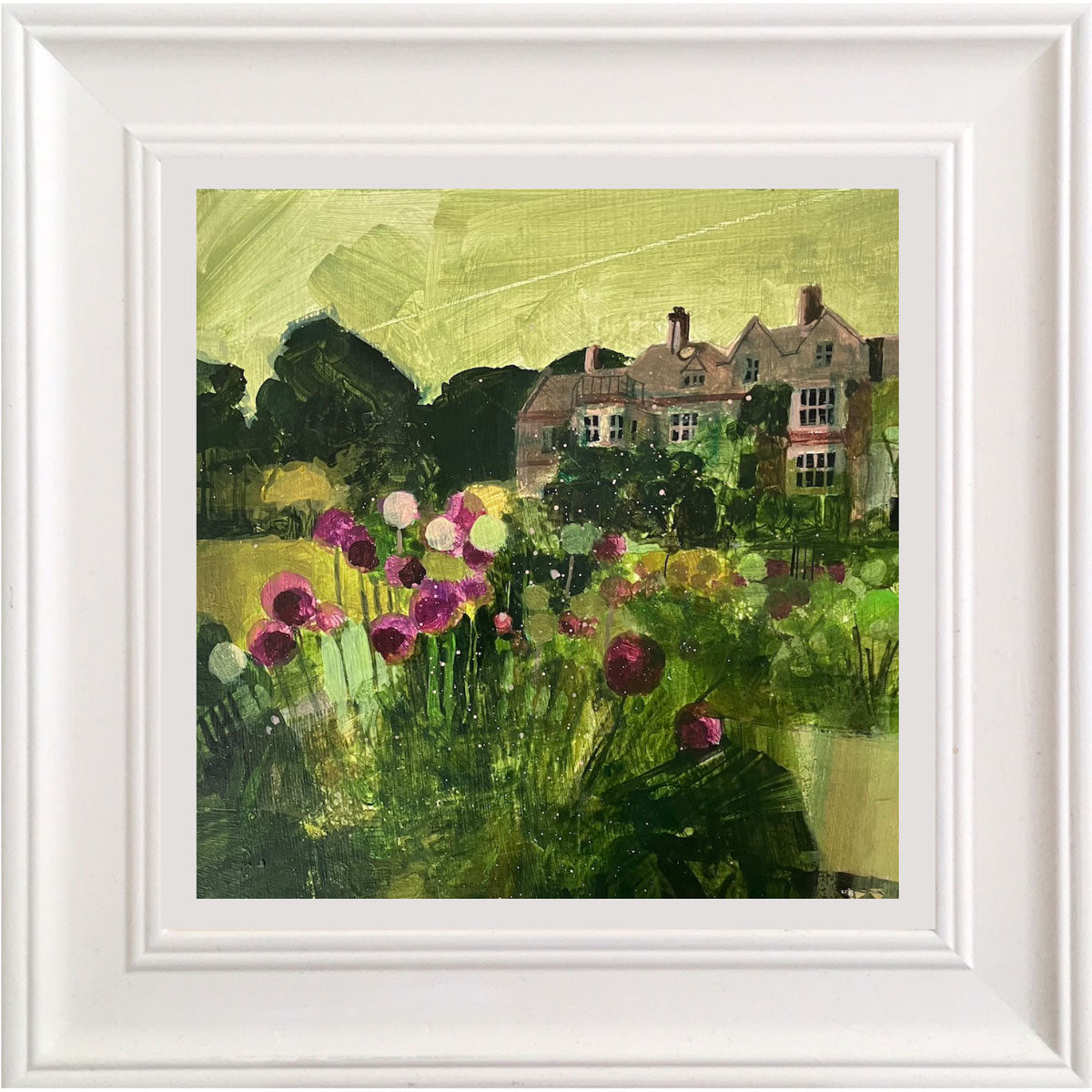 Glyndebourne House with Alliums 6.6.24 by Julian Sutherland-Beatson