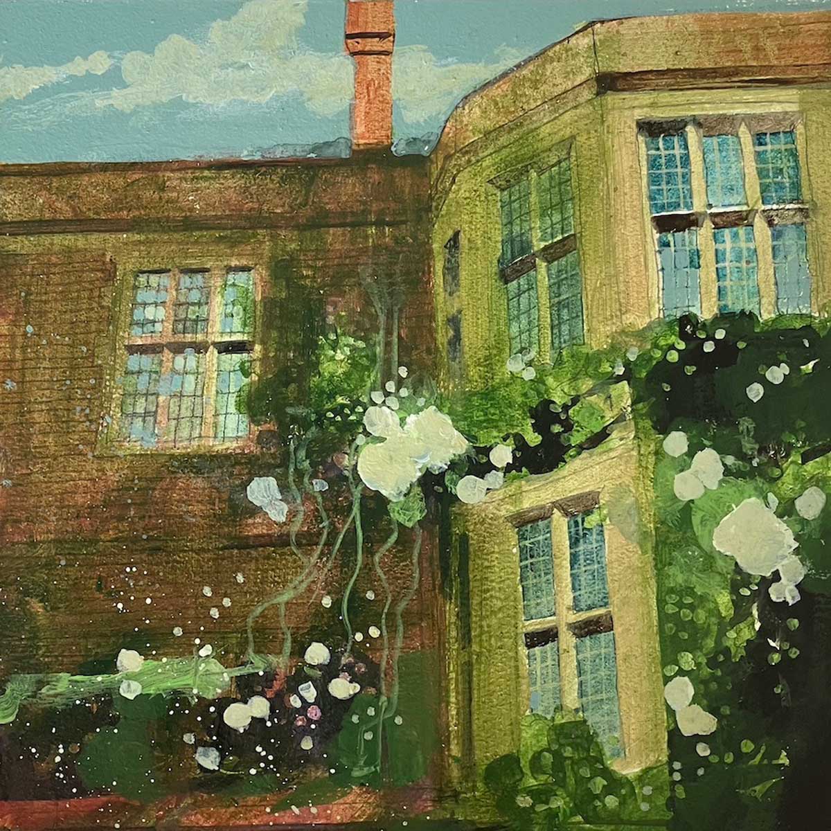 Glyndebourne House and foliage 25.7.24 By Julian Sutherland-Beatson