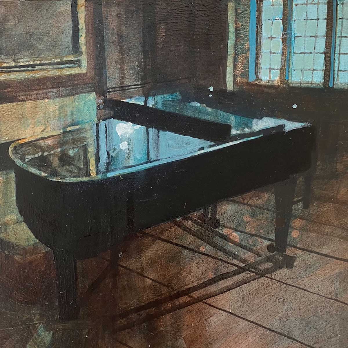 Piano in the Old Green room 2.8.24 By Julian Sutherland-Beatson