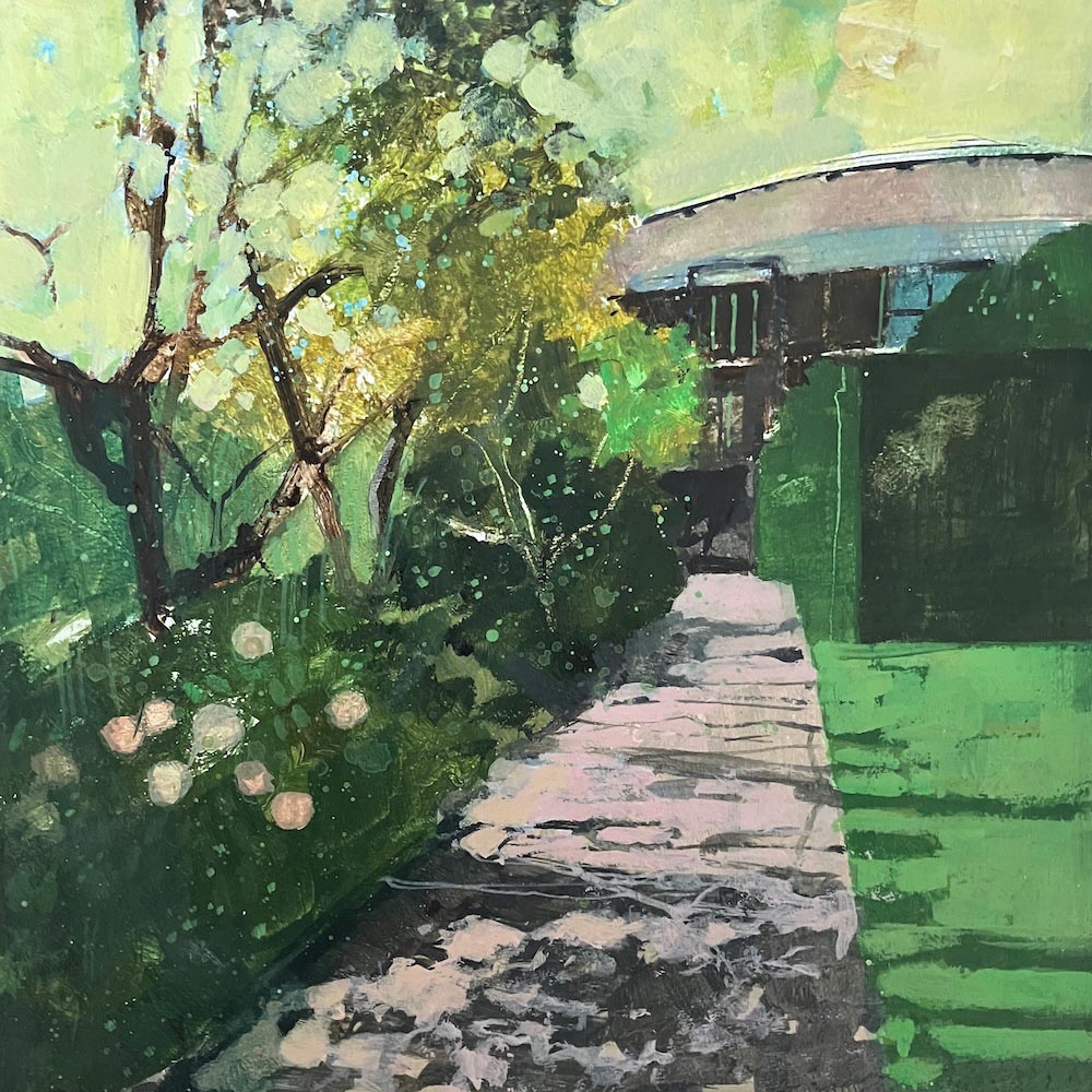 Sun dappled pathway 6.06.26 By Julian Sutherland-Beatson