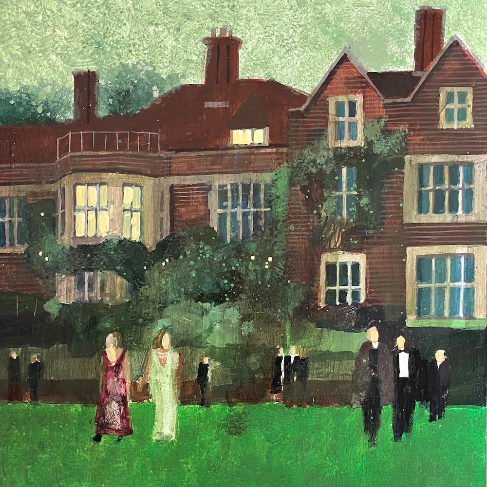 Glyndebourne House at dusk 14.6.26 By Julian Sutherland-Beatson
