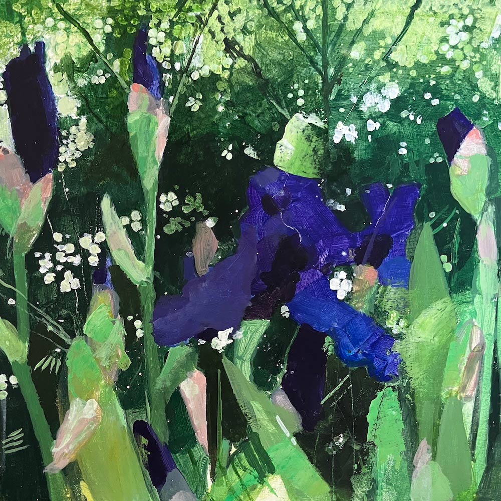 Flower border with Irises (2) 20.6.26 By Julian Sutherland-Beatson