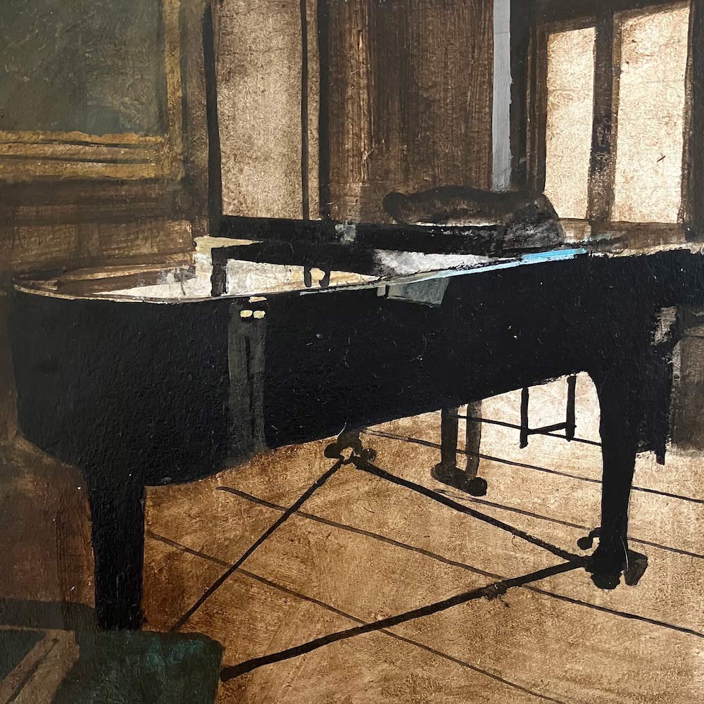 Piano in the Old Green Room (2) 5.7.26 By Julian Sutherland-Beatson