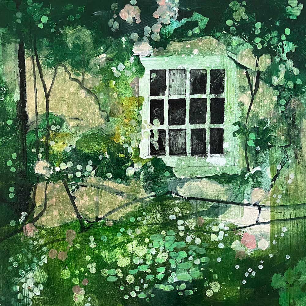 Country cottage window 17.7.26 By Julian Sutherland-Beatson