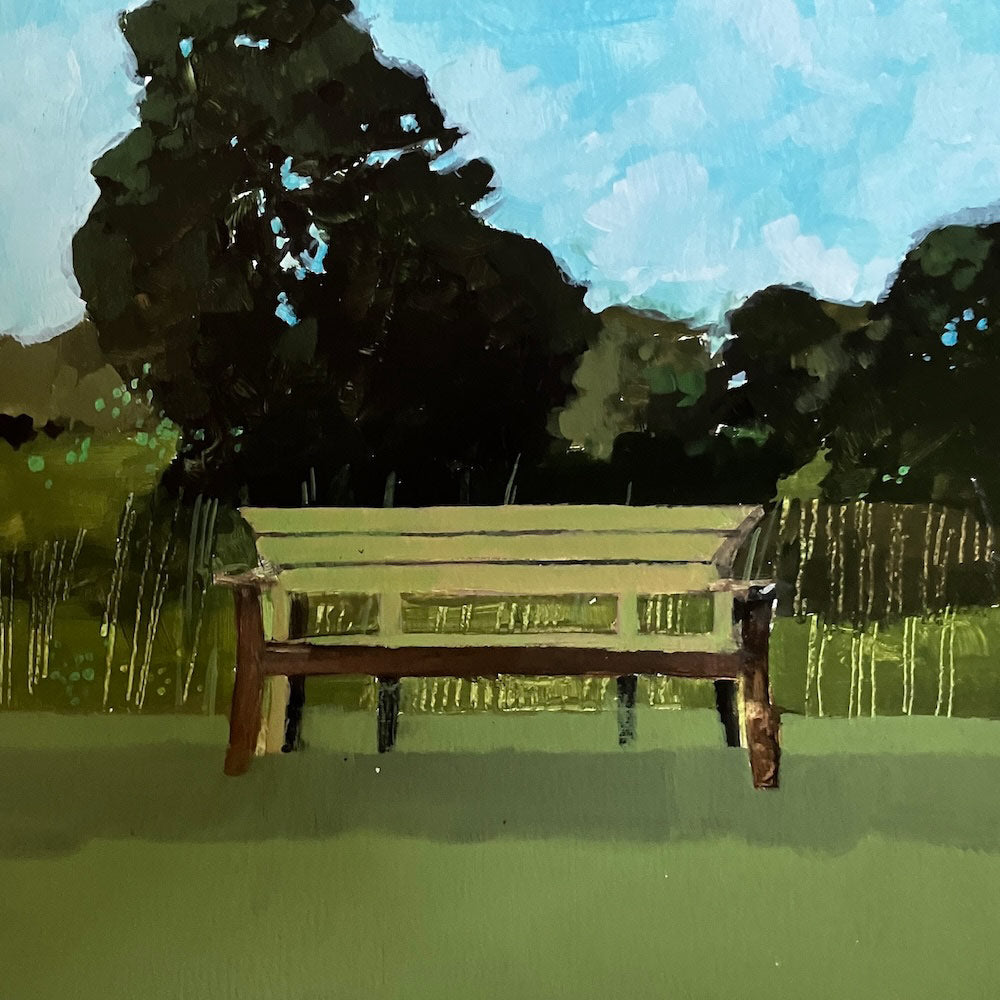 Bench by the Lake 19.7.25 By Julian Sutherland-Beatson