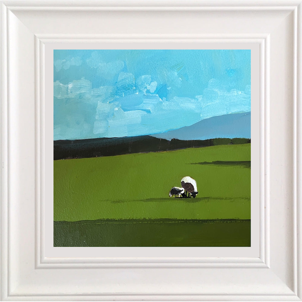 Sheep with Downs 24.7.25 By Julian Sutherland-Beatson