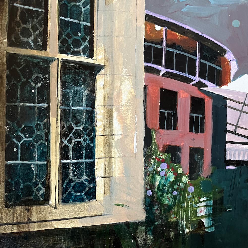 Window to the Organ Room and Auditorium 27.7.25 By Julian Sutherland-Beatson