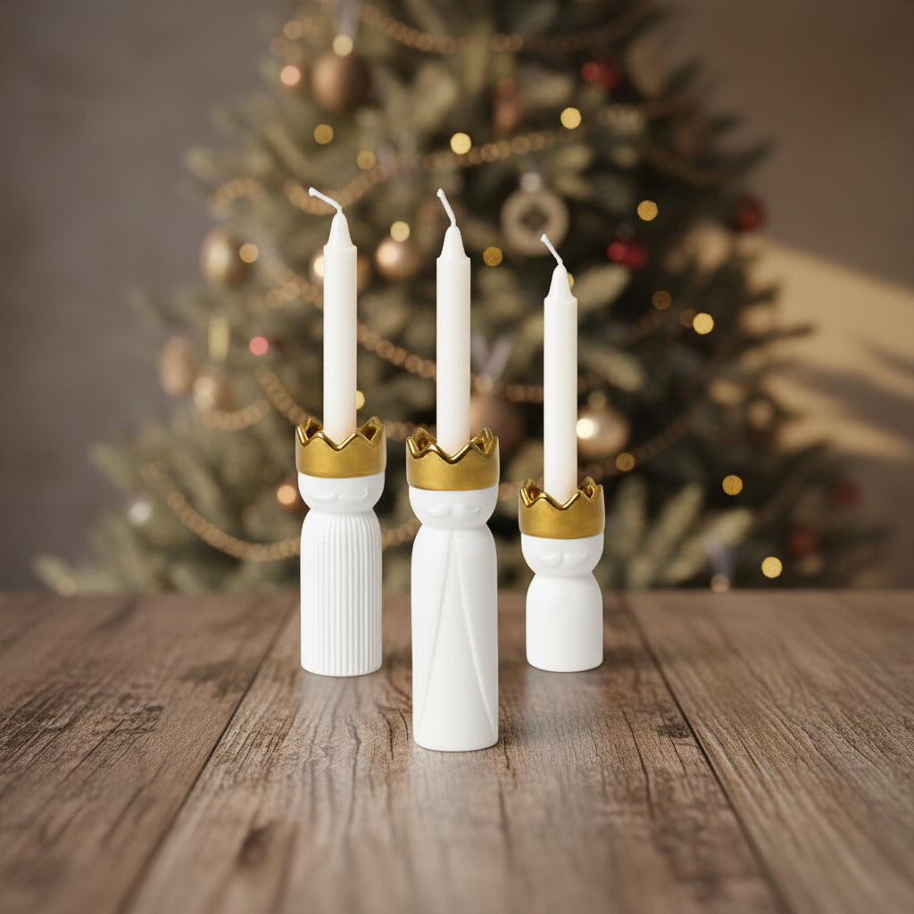 3 King Candle Set