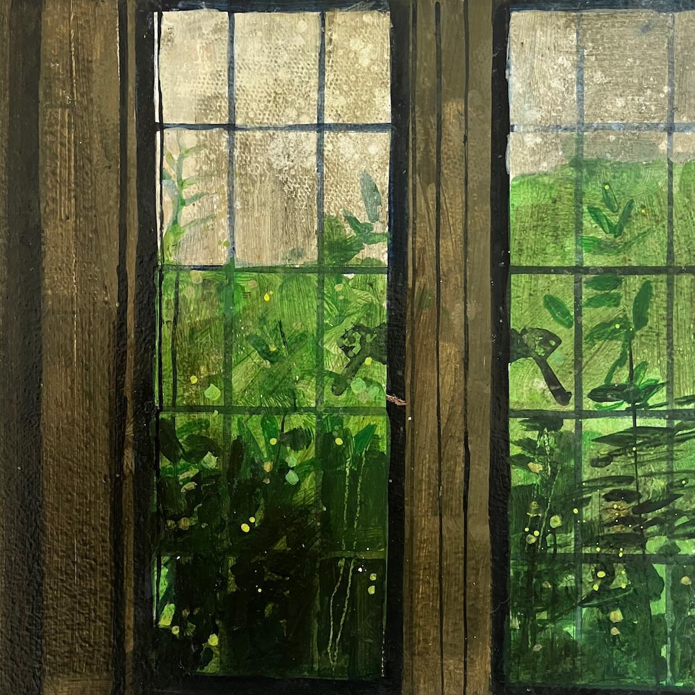 Window in the Organ Room (looking out) 8.7.25 By Julian Sutherland-Beatson