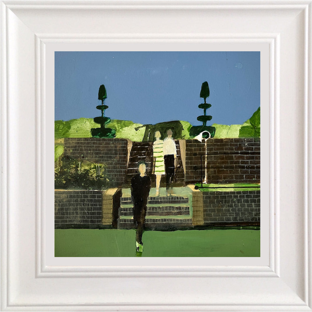 Visitors on the steps near The Rose Garden 9.6.25 By Julian Sutherland-Beatson