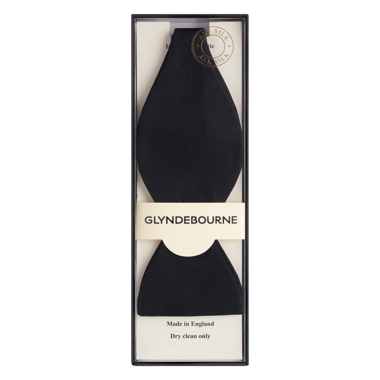 Black Silk Glyndebourne Self-Tie Bow Tie Glyndebourne Shop