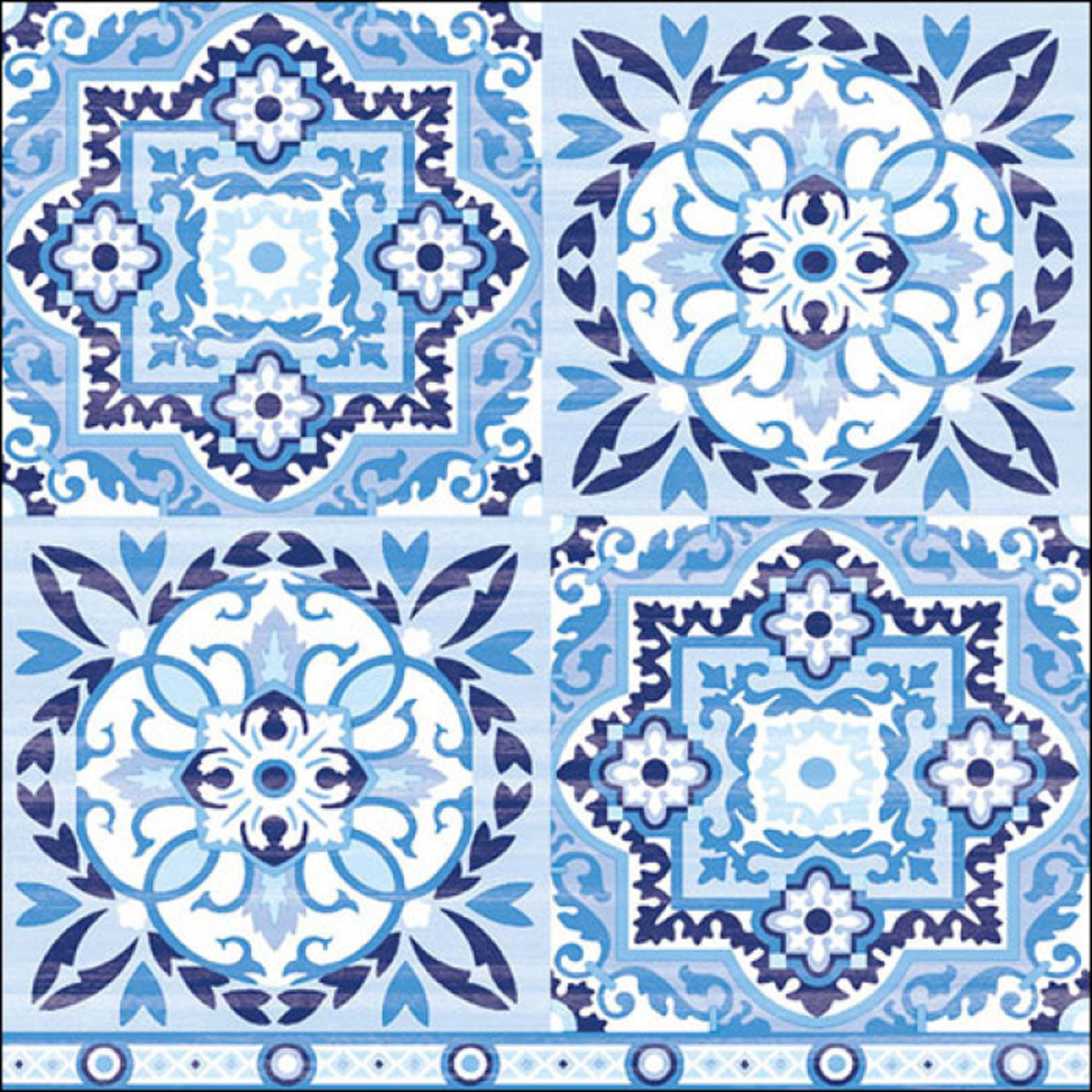 Blue Tiles Napkins Glyndebourne Shop