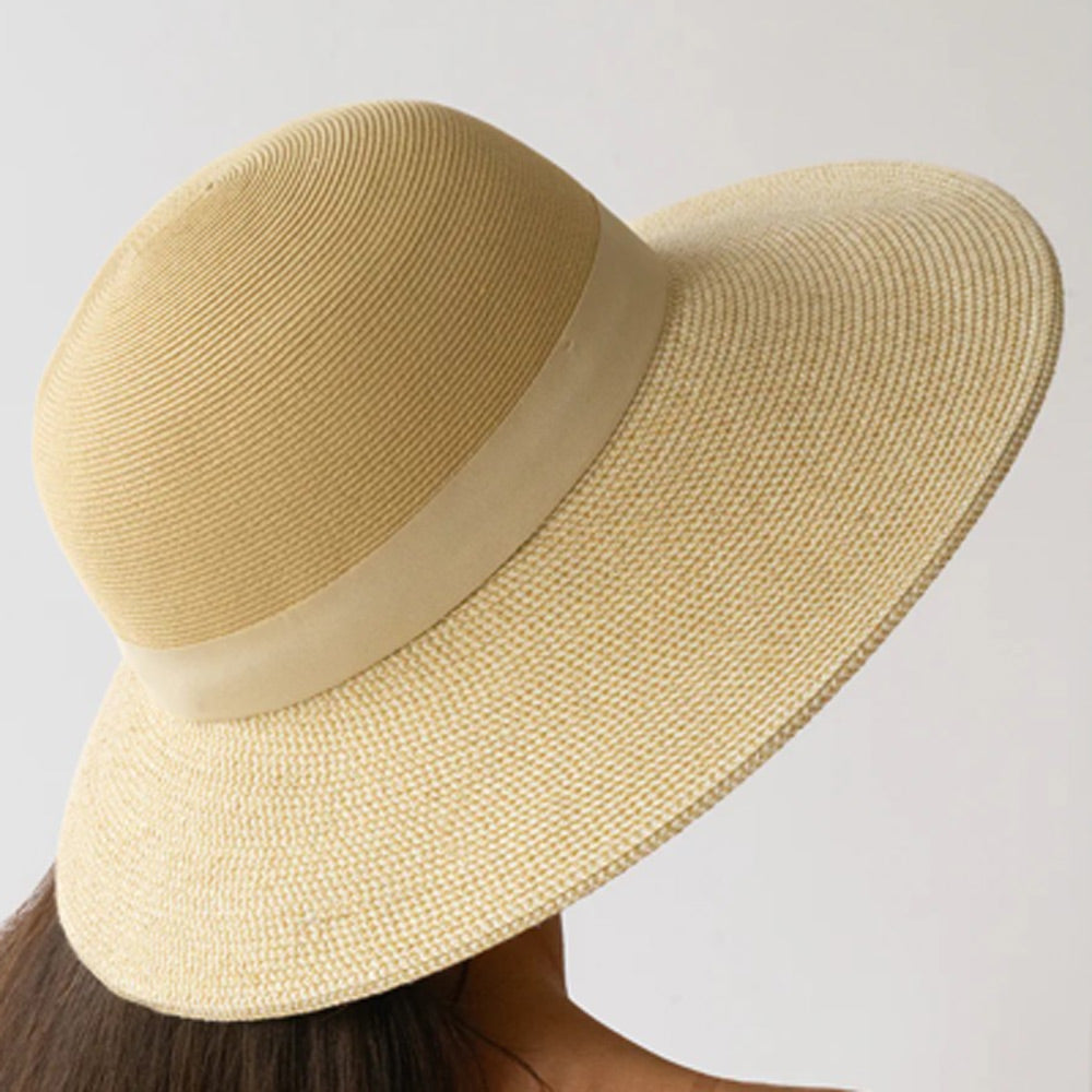 Esme Natural Wide Brim Hat