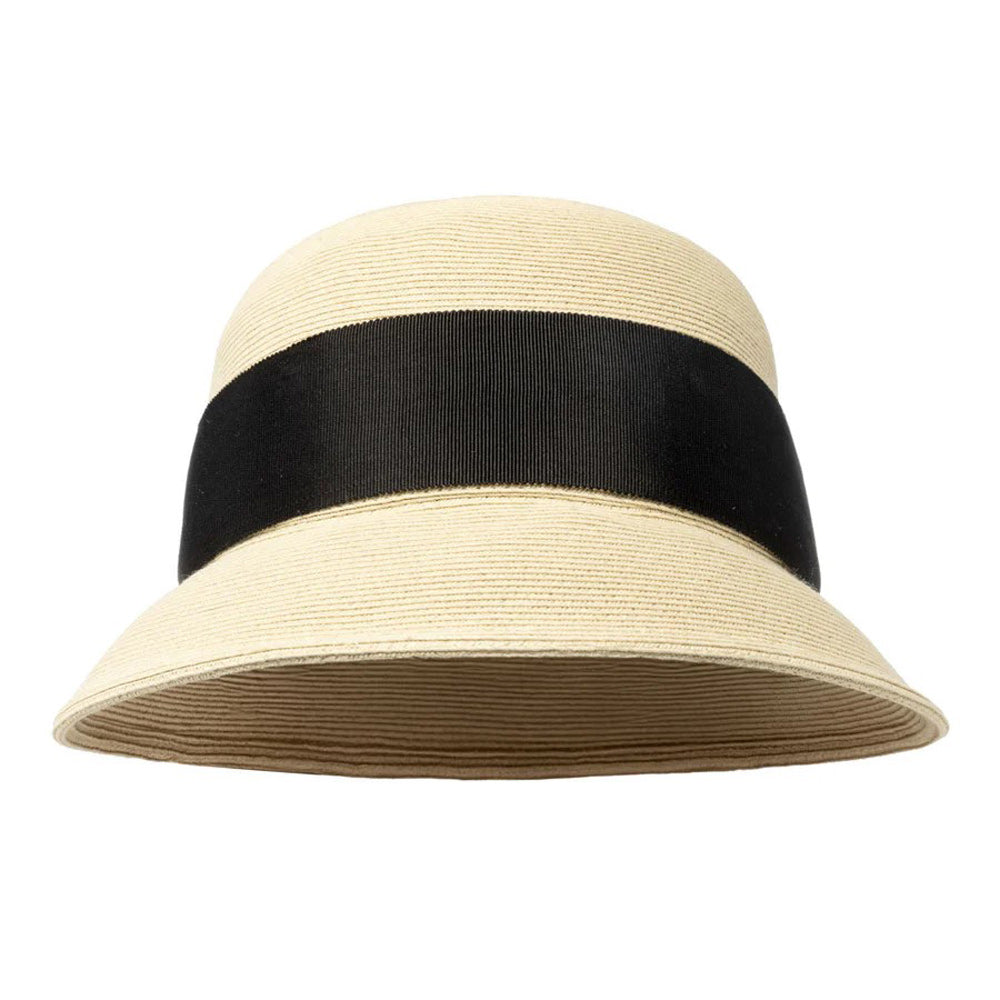 Miley Cloche Wide Ribbon Hat