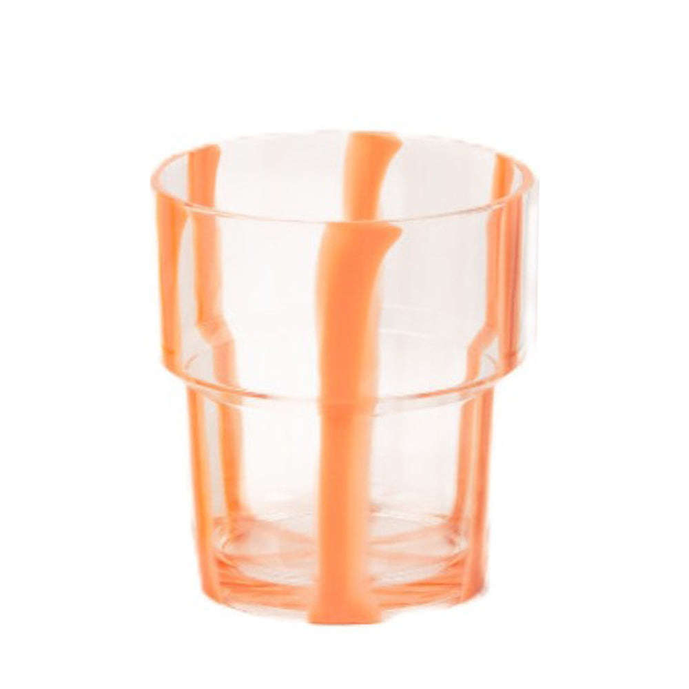 Coral Stripe Picnic Tumbler