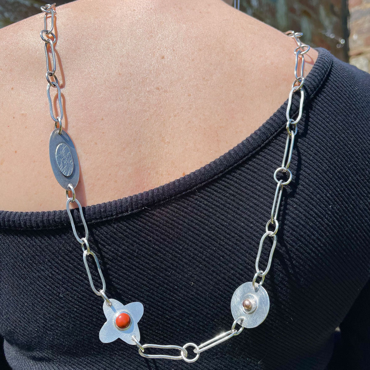 Dialogue des Carmélites Silver Necklace