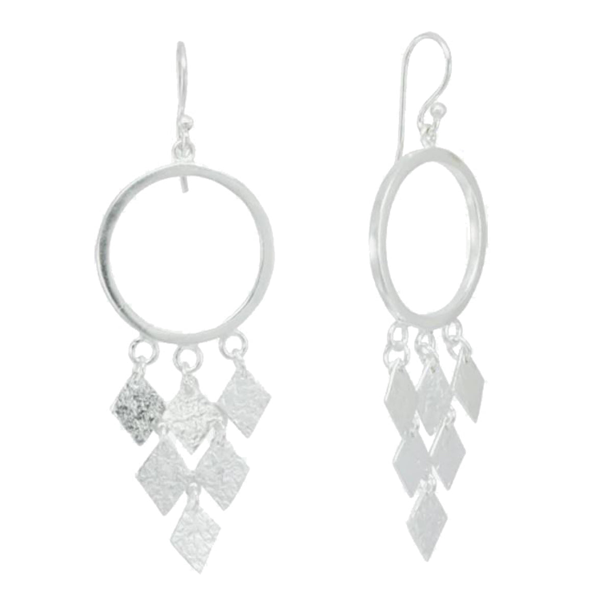 Chandelier Silver Earrings