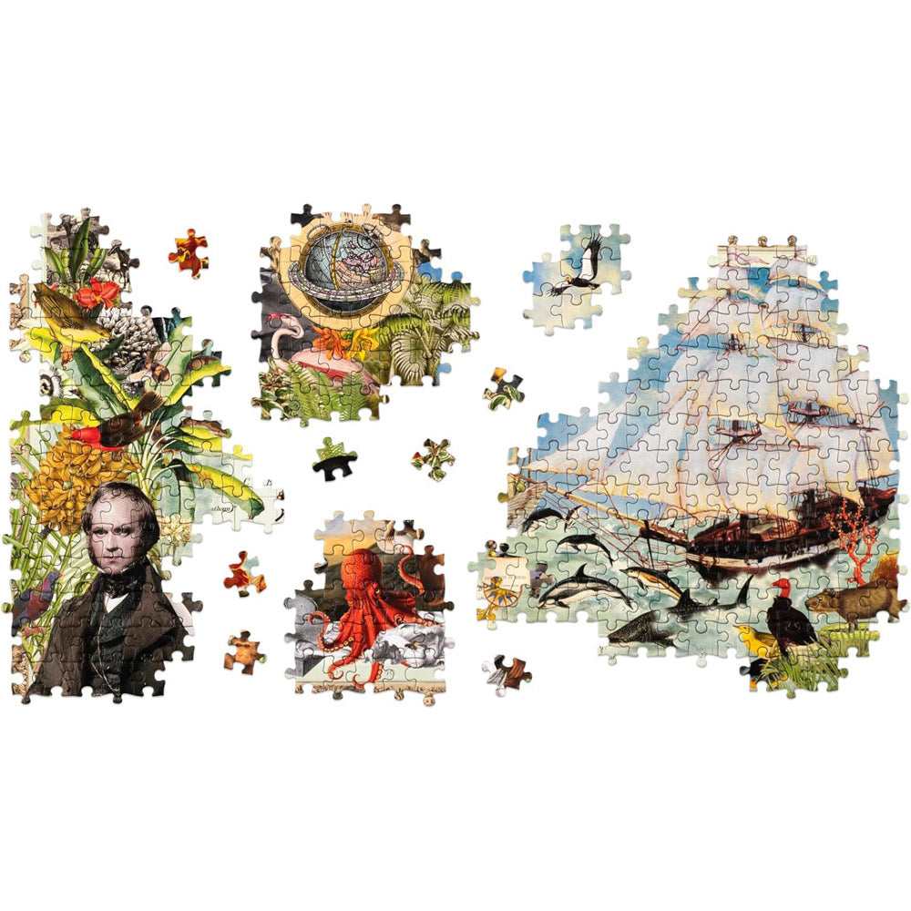 Charles Darwin Voyage On HMS Beagle Jigsaw Puzzle By Maria Rivans
