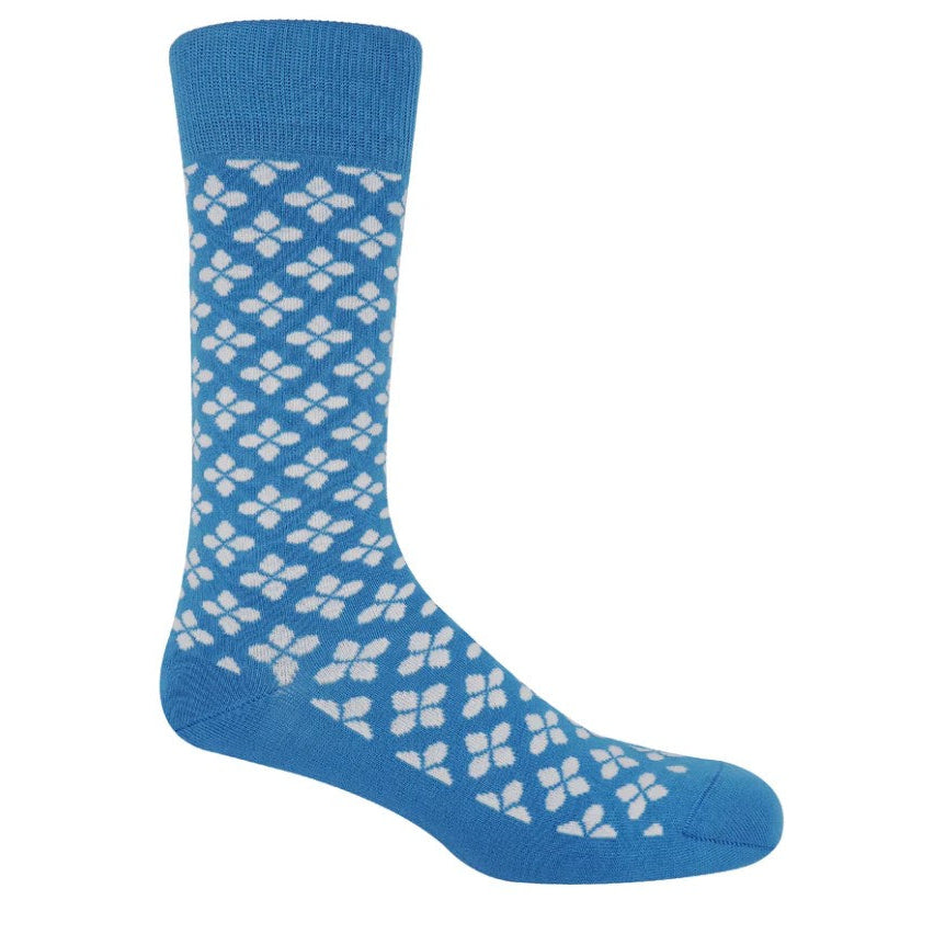 Clover Sock Blue