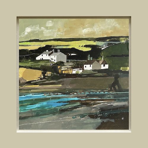The coastguard cottages at Cuckmere Haven by Julian Sutherland-Beatson