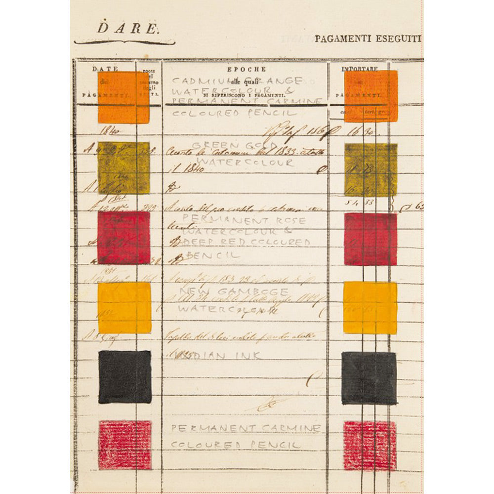 Colour Samples for L'Orfeo, 2026 Greetings Card By William Kentridge