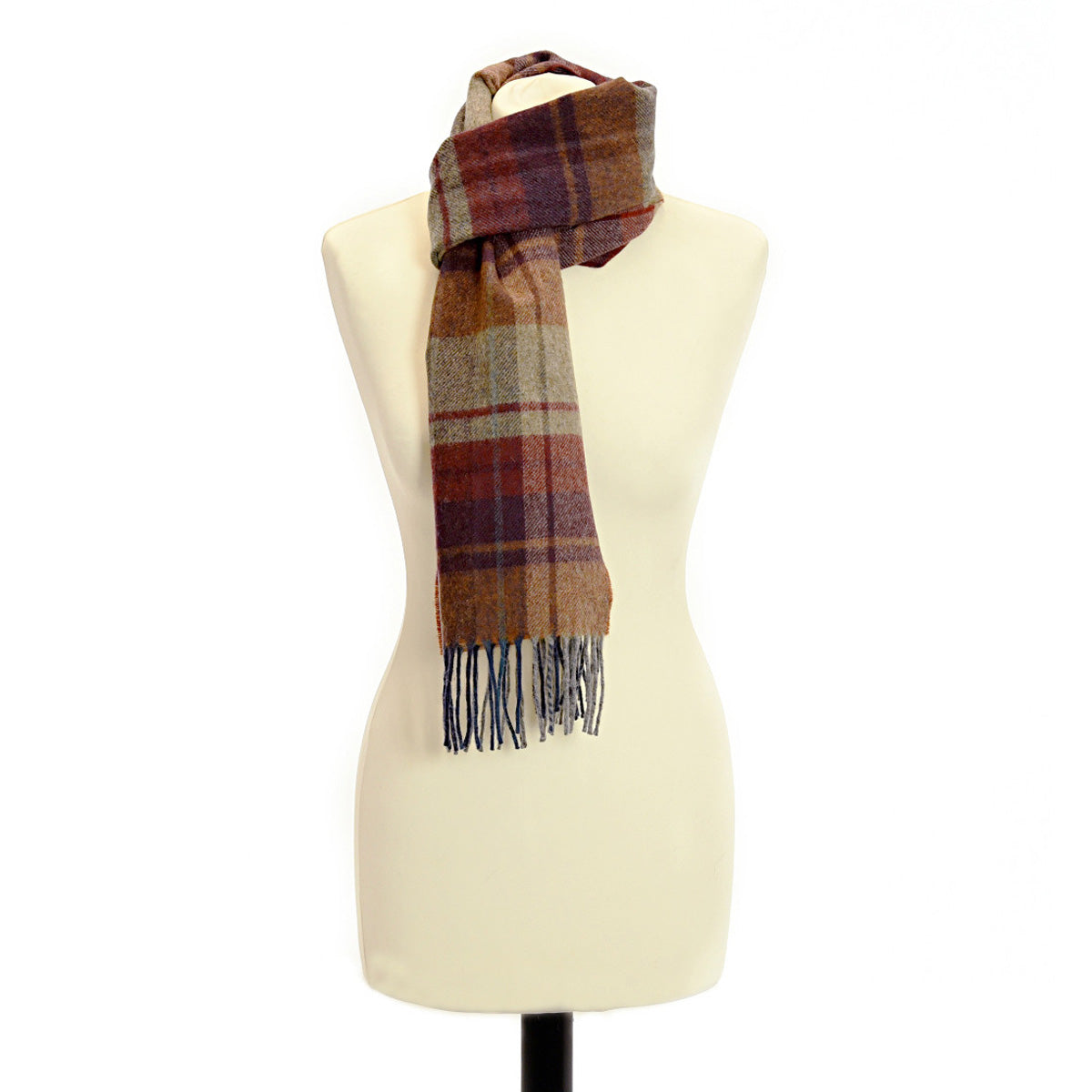 Country Check  Arran  Lambswool Scarf Glyndebourne Shop
