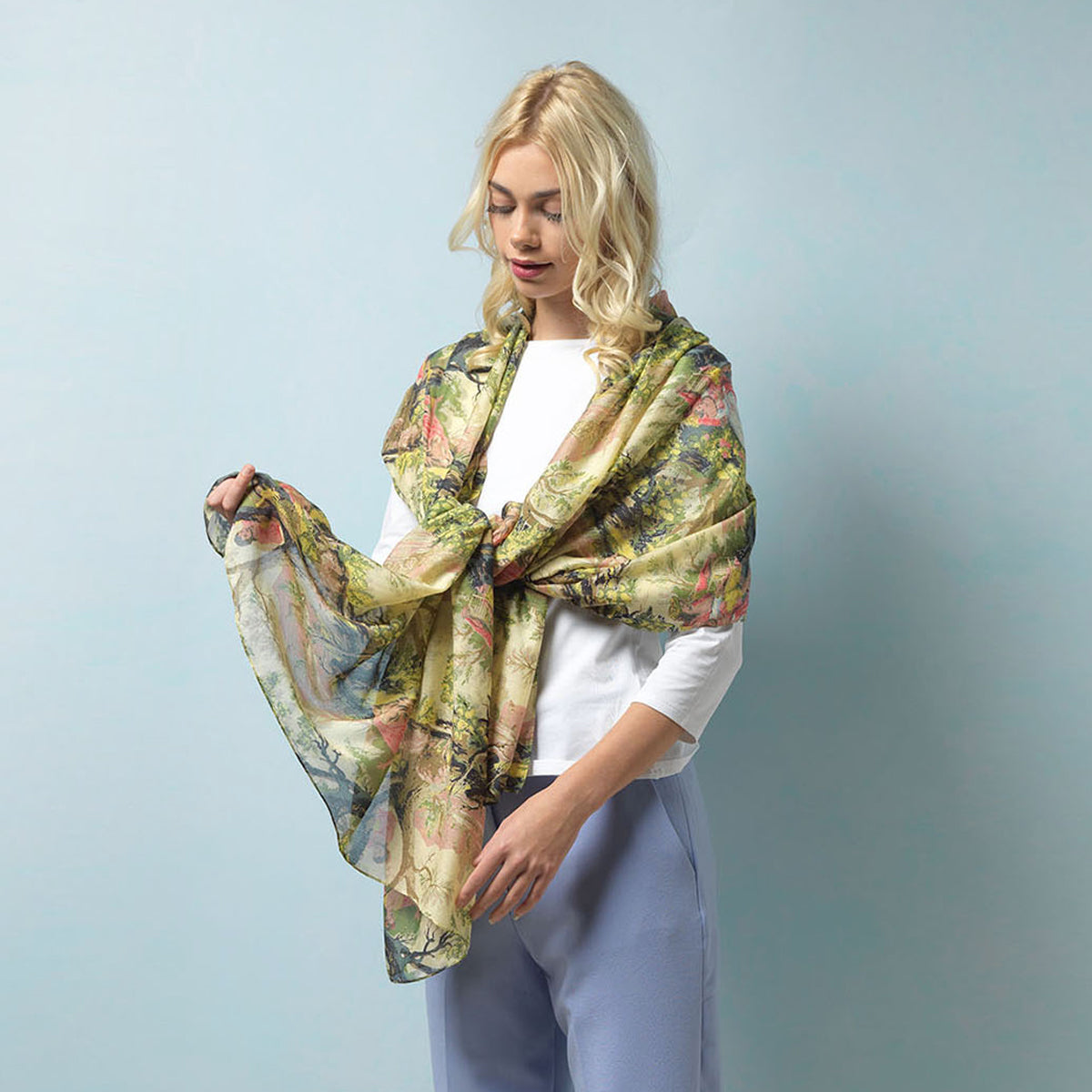 Country Toile Scarf