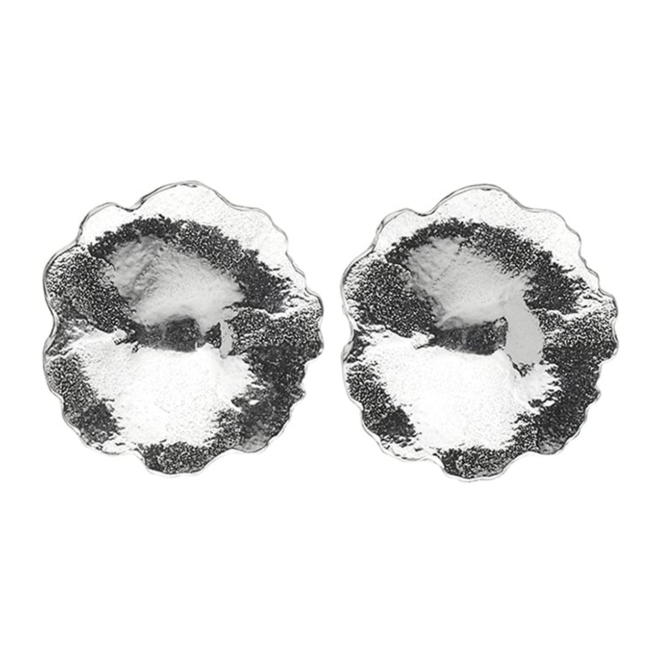 Edges Silver Large Flower Earrings Glyndebourne Shop