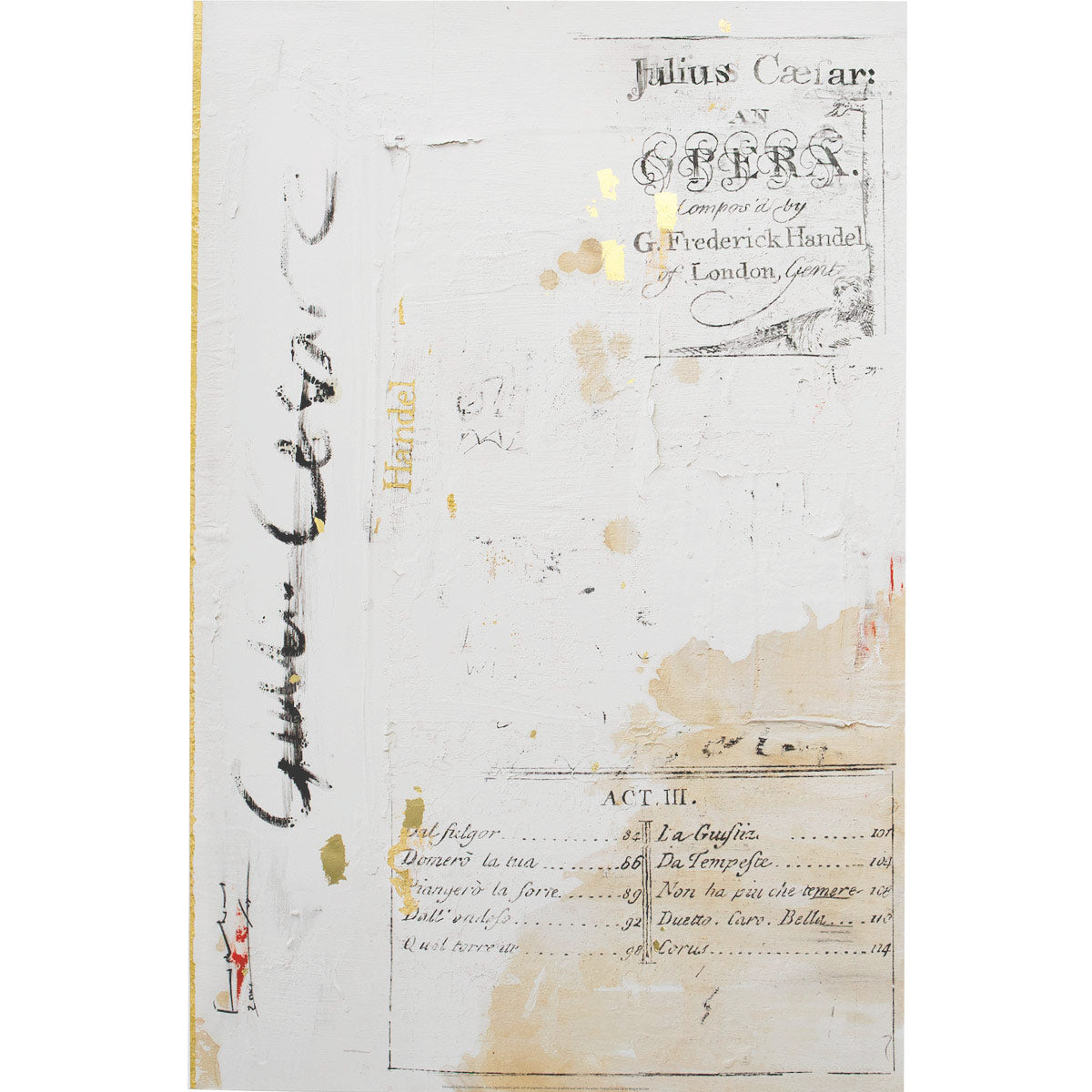 Glyndebourne 90th Anniversary Poster Hand-finished With Gold Leaf By Edmund de Waal