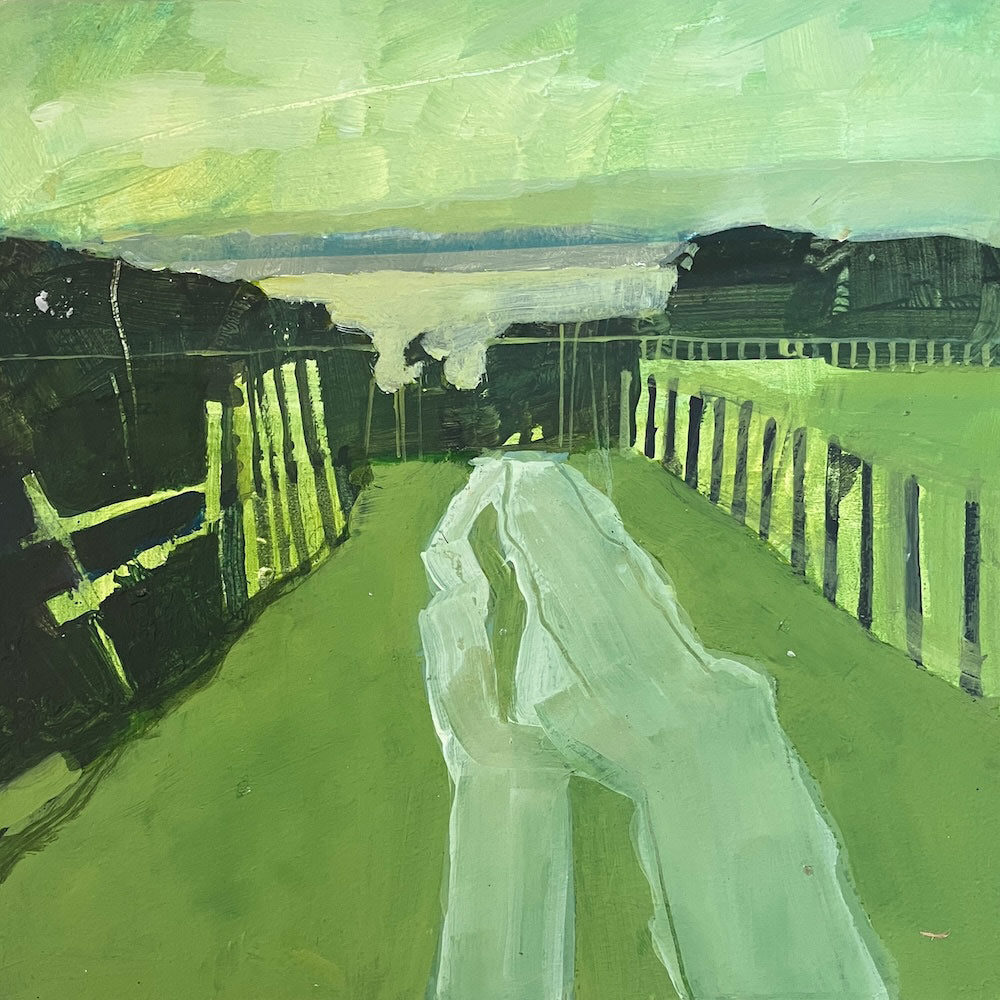 Farm Track Near Glyndebourne 14.7.26 By Julian Sutherland-Beatson