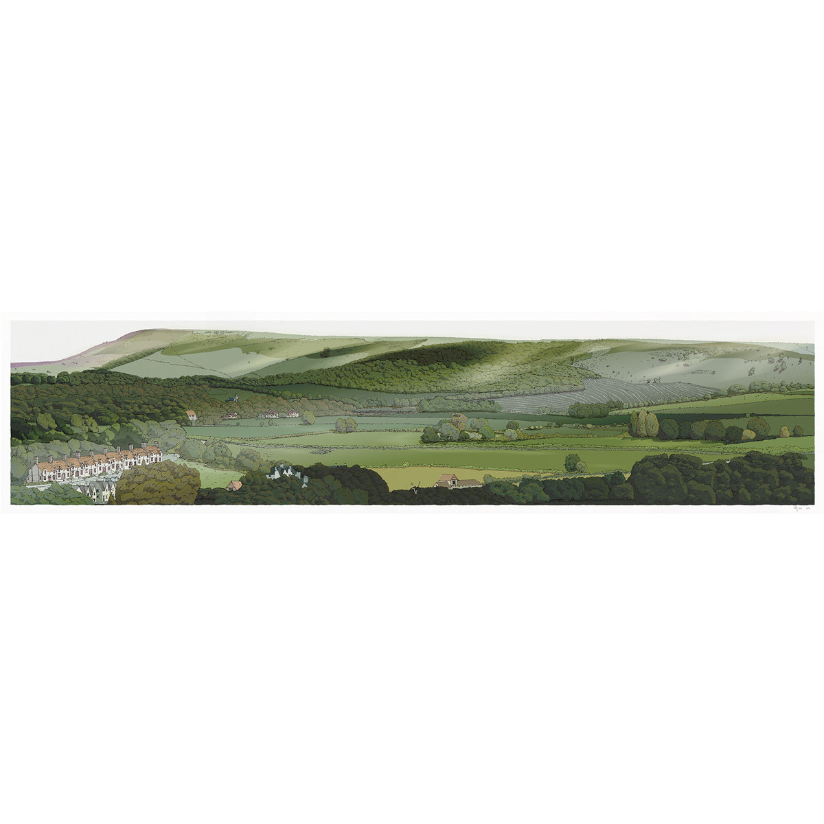 Firle from Glynde Limited Edition Print by Alej Ez Glyndebourne Shop