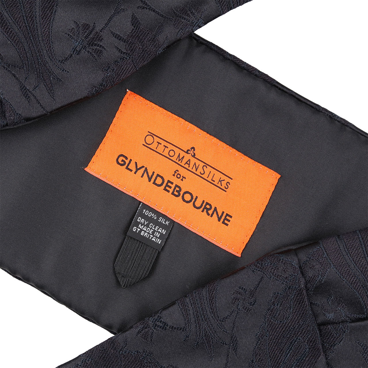 Glyndebourne Black Cummerband by Ottoman Silks Glyndebourne Shop