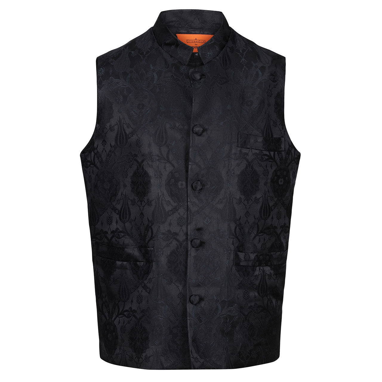 Glyndebourne Black Gillet by Ottoman Silks Glyndebourne Shop