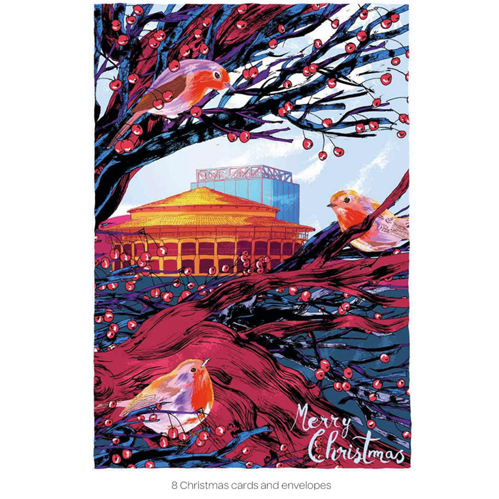 Glyndebourne Robins & Woodpeckers Christmas Card Pack 2026 by Ale Ez