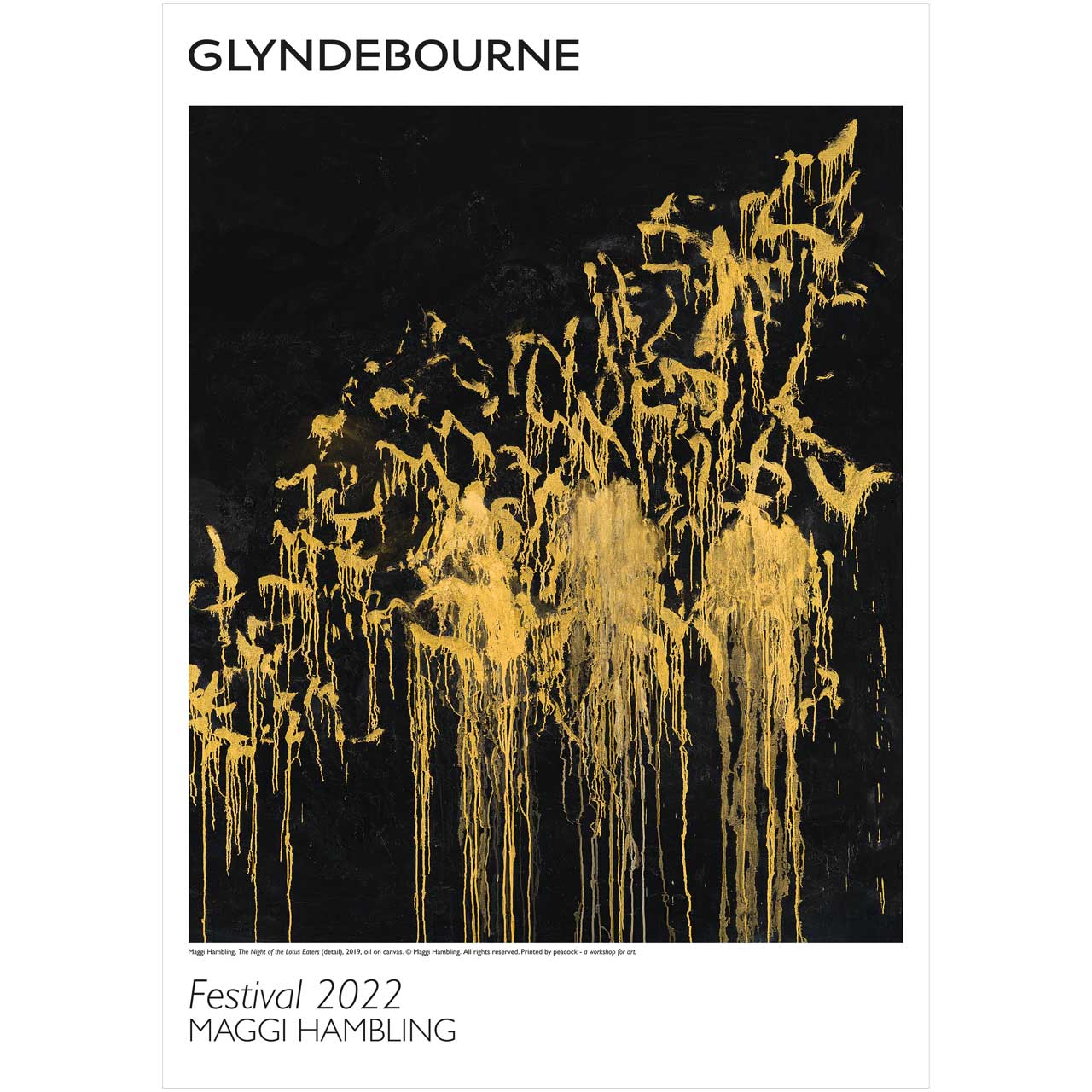 Glyndebourne Festival 2022 Poster by Maggi Hambling Glyndebourne Shop