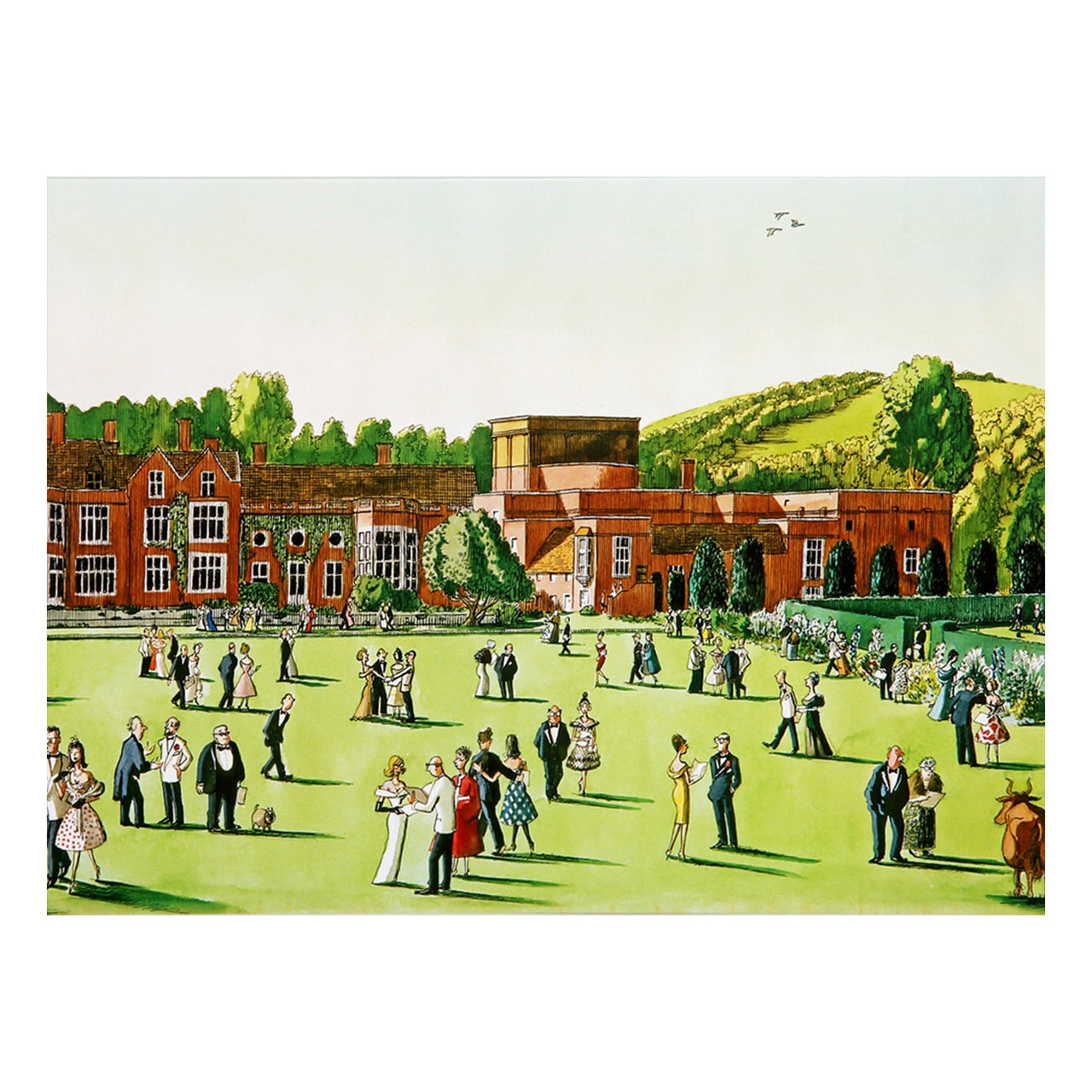 Glyndebourne Festival Programme Book 1960 Cover Greetings Card by Sir Osbert Lancaster Glyndebourne Shop