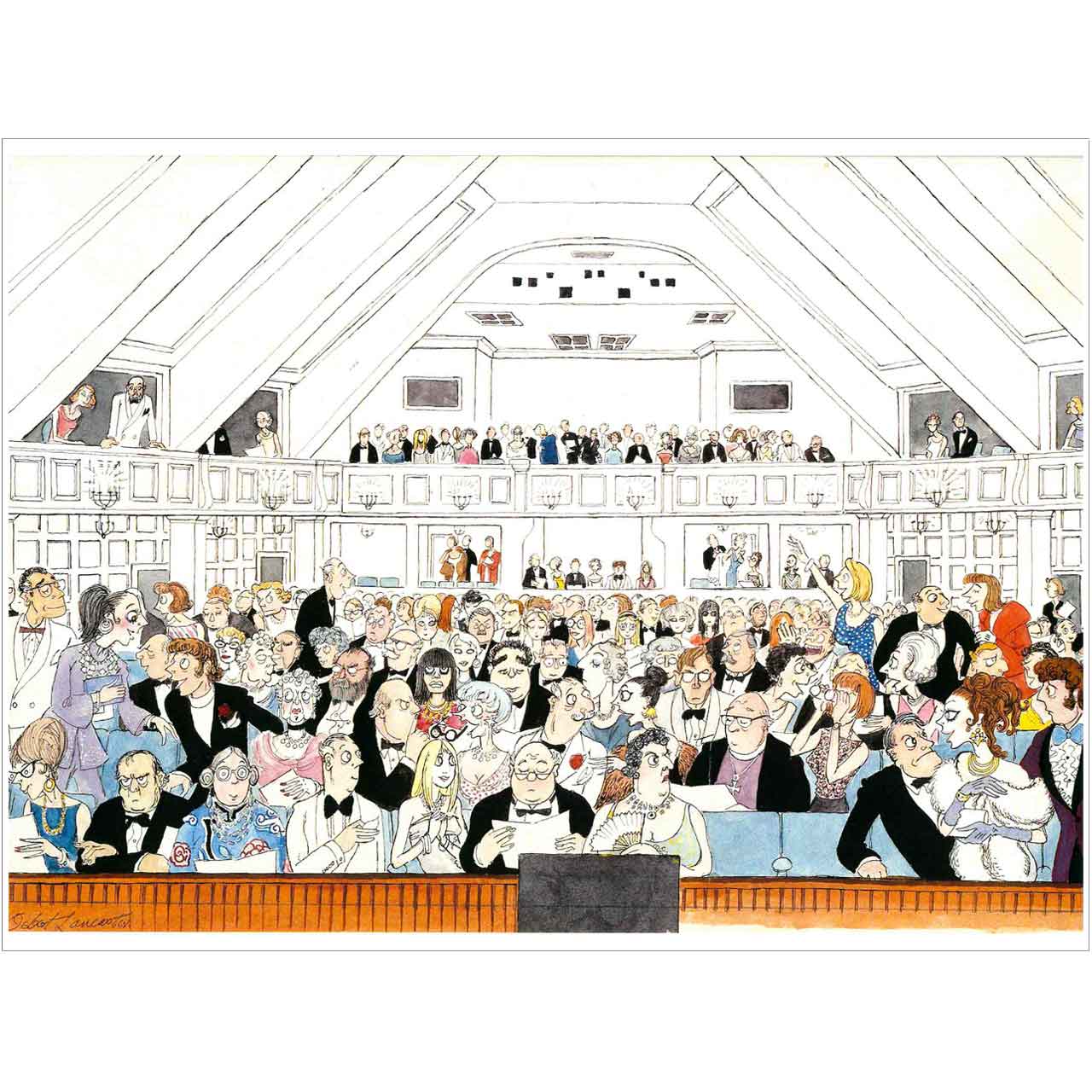 Glyndebourne Festival Programme Book 1969 Cover Greetings Card by Sir Osbert Lancaster Glyndebourne Shop