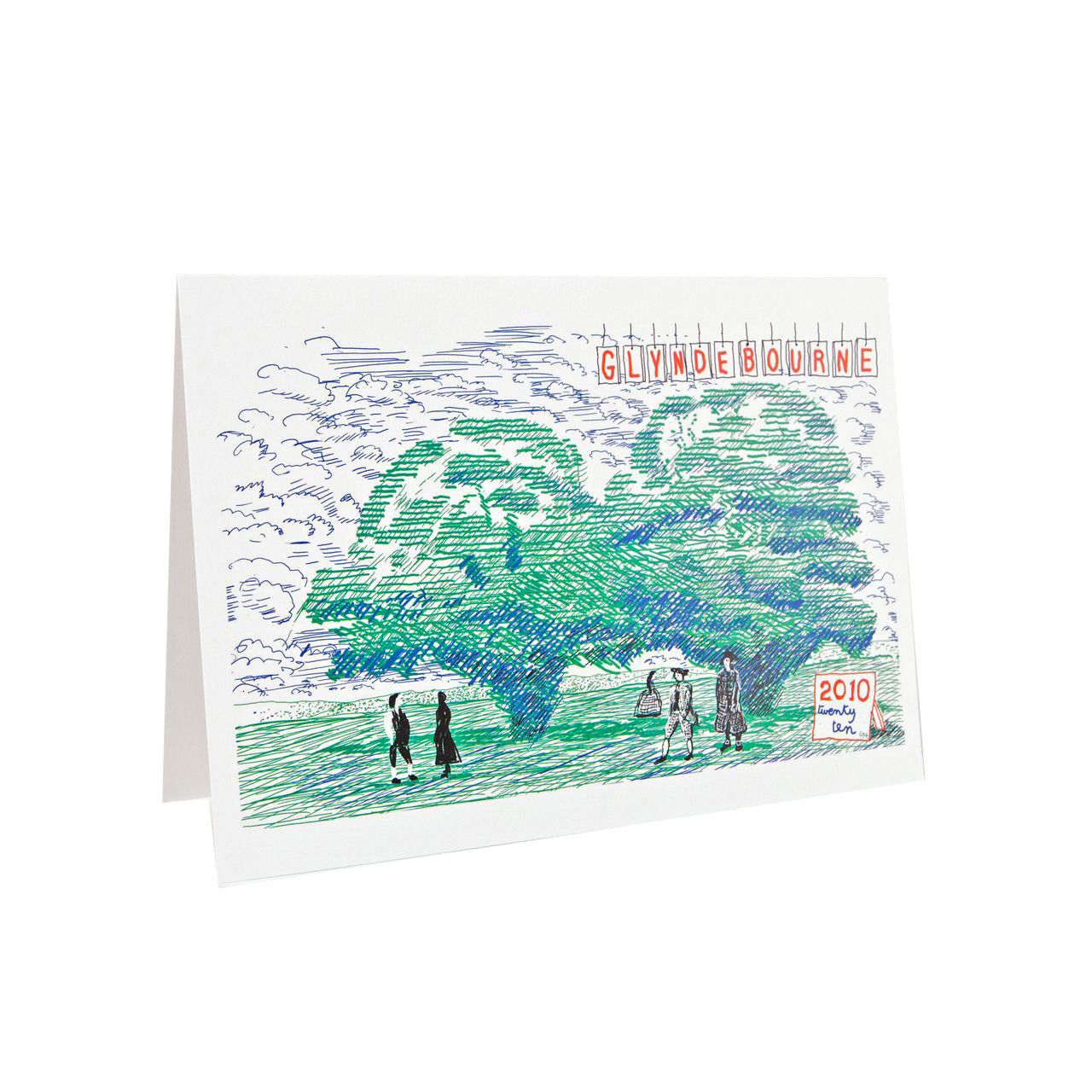 Glyndebourne Festival Programme Book 2010 Cover Greetings Card by David Hockney Glyndebourne Shop