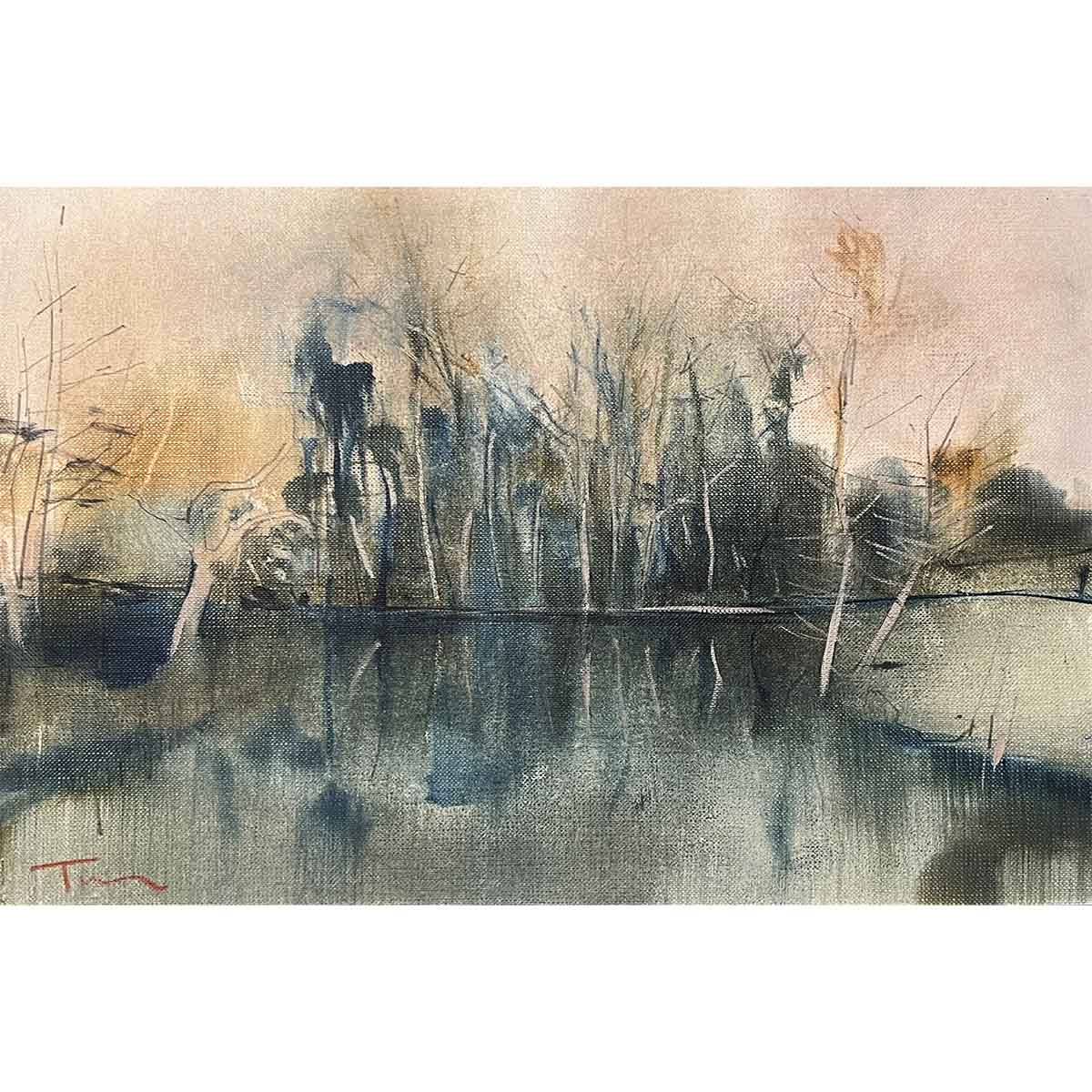 Glyndebourne Lake at Dusk by Tom Homewood Glyndebourne Shop