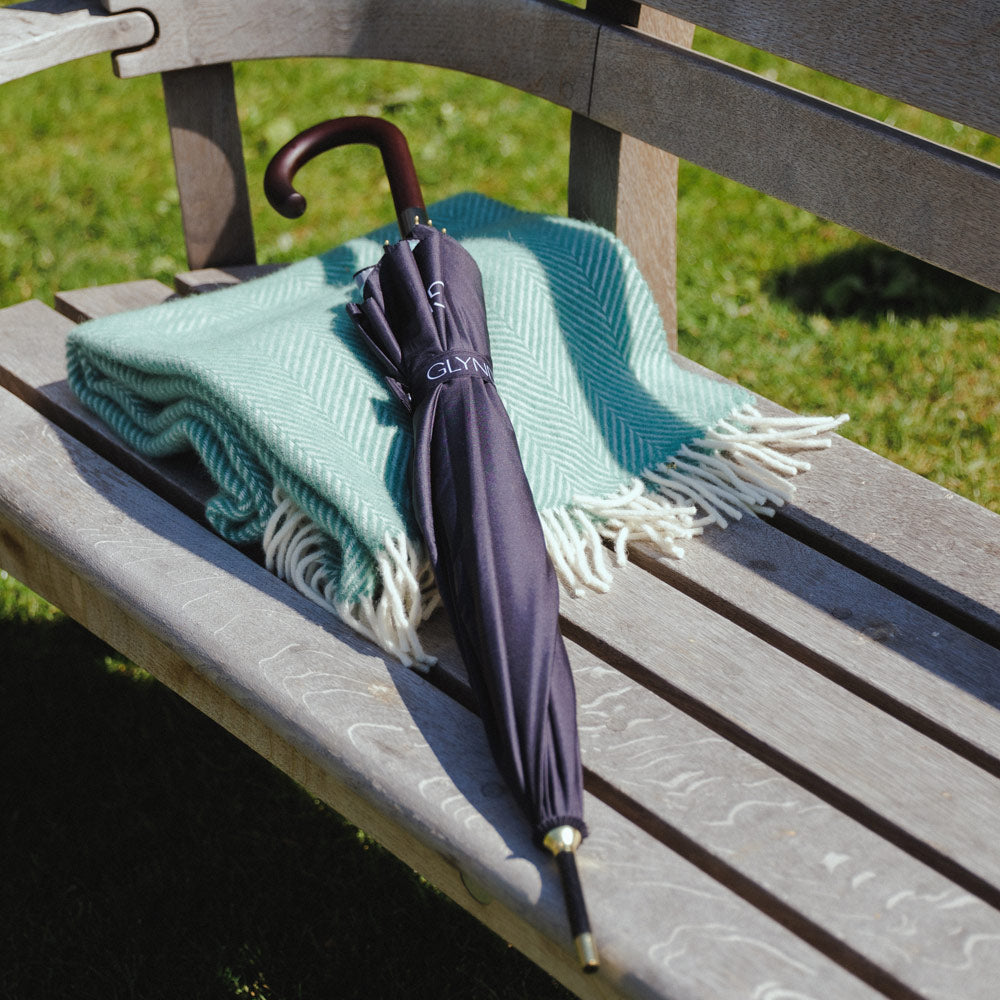 Glyndebourne Black & Sage Classic Umbrella