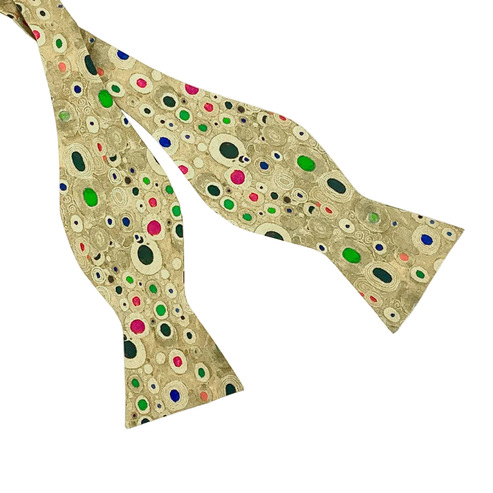 Gold Klimt Pure Silk Bow Tie