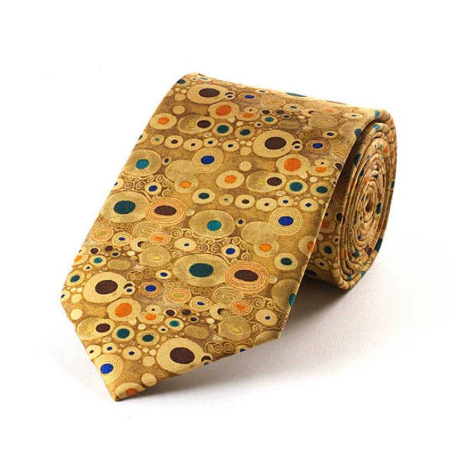 Gold Klimt Silk Tie