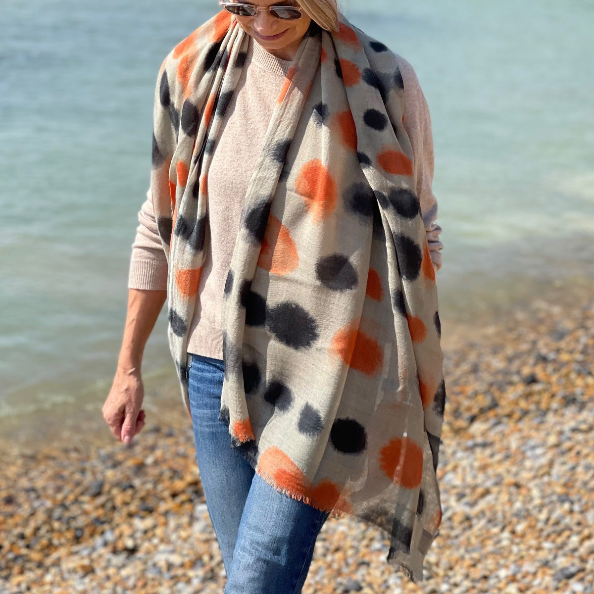Good Vibrations Wool & Silk Scarf Glyndebourne Shop
