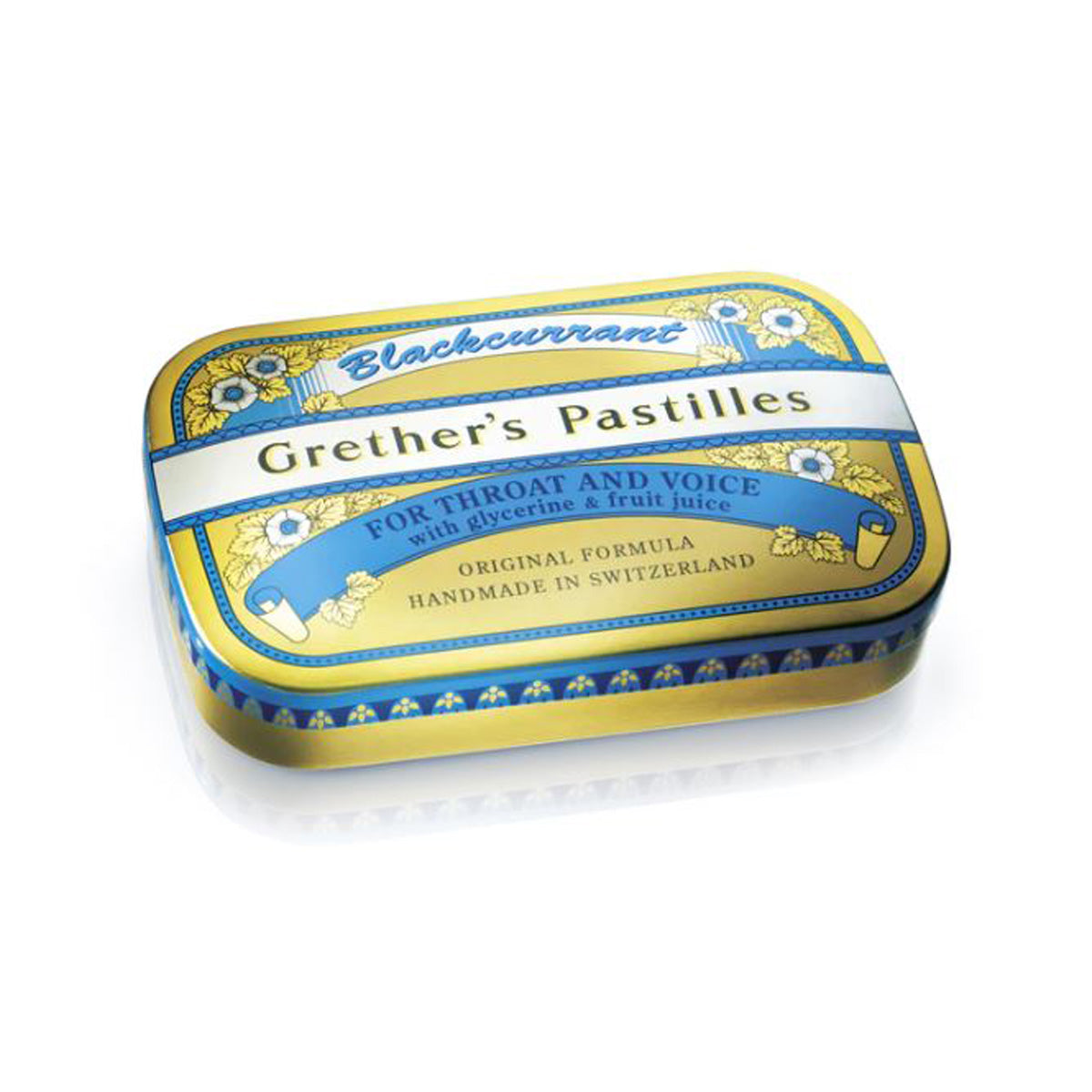 Grether's Pastilles Blackcurrant Pastilles Regular 60g Glyndebourne Shop
