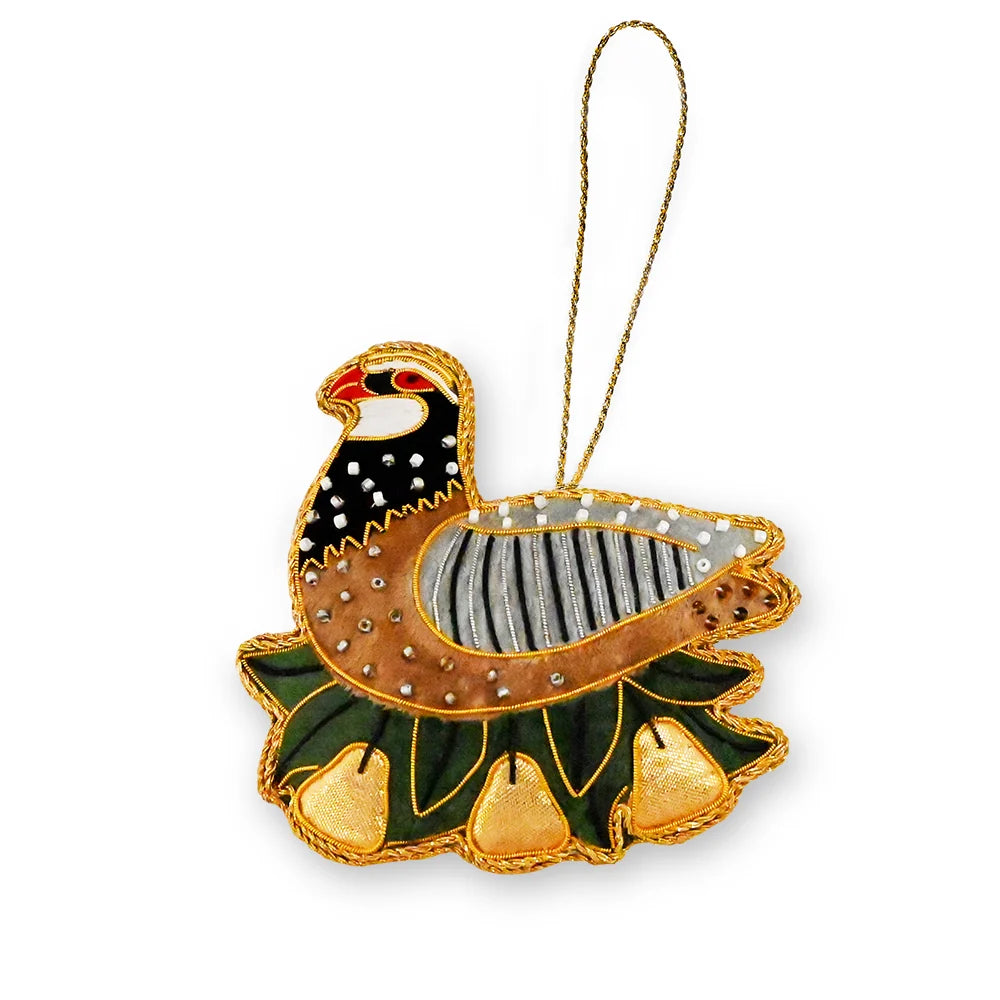 Partridge in a Pear Tree Hanging Decoration