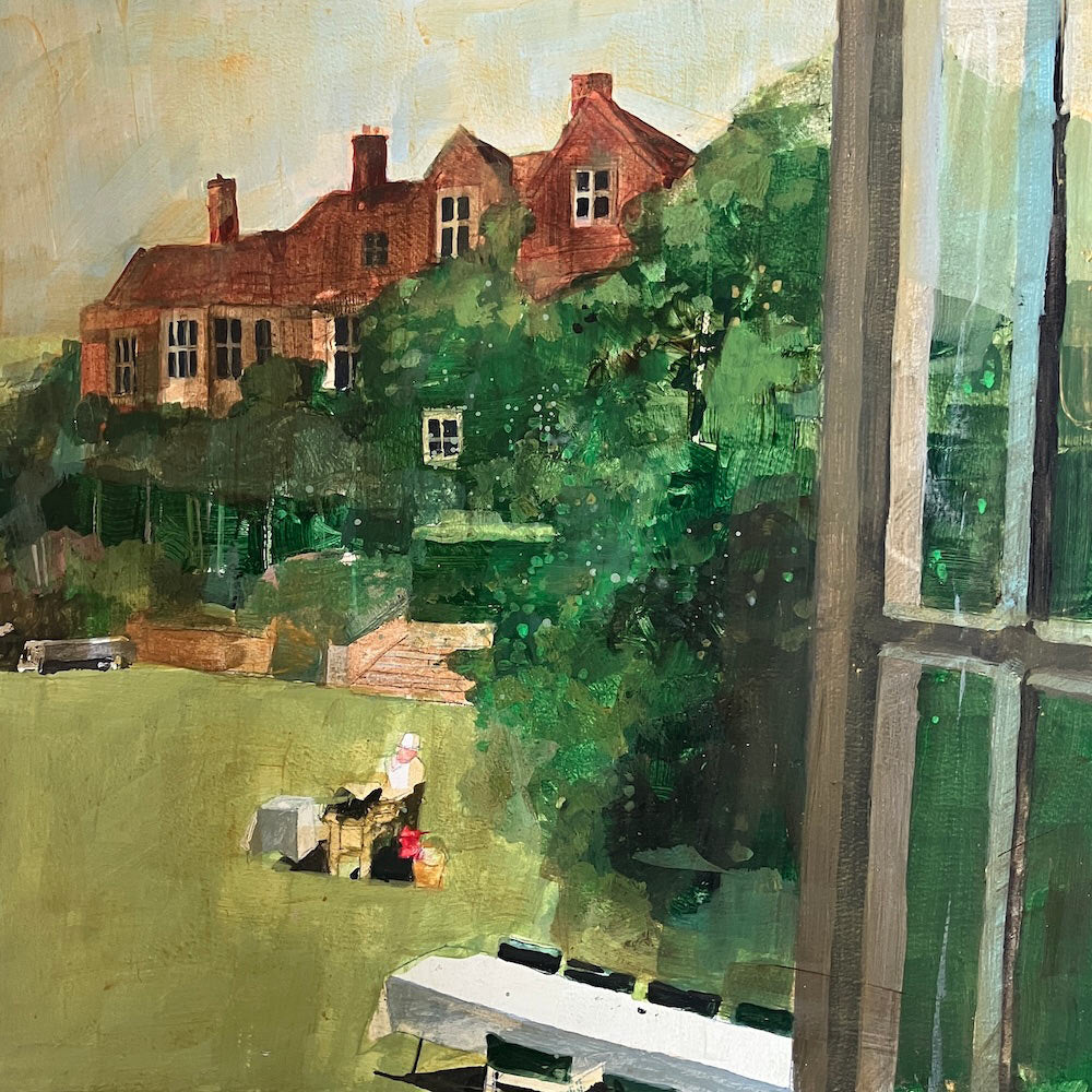 Glyndebourne House from The Old Green Room 22.05.26 By Julian Sutherland-Beatson