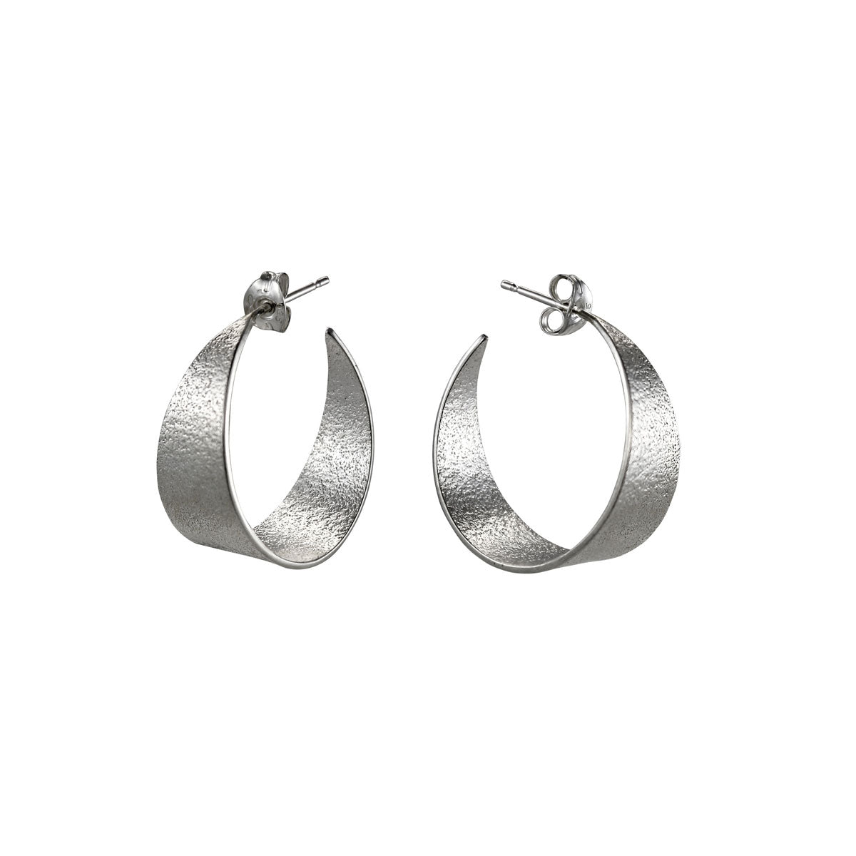 Icarus Medium Silver Hoop Earrings Glyndebourne Shop