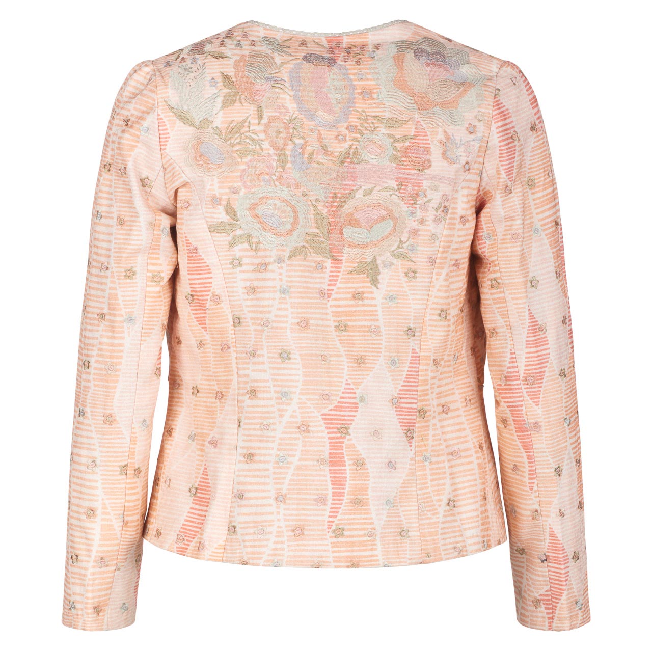 Jasmine Embroidered Coral Jacket